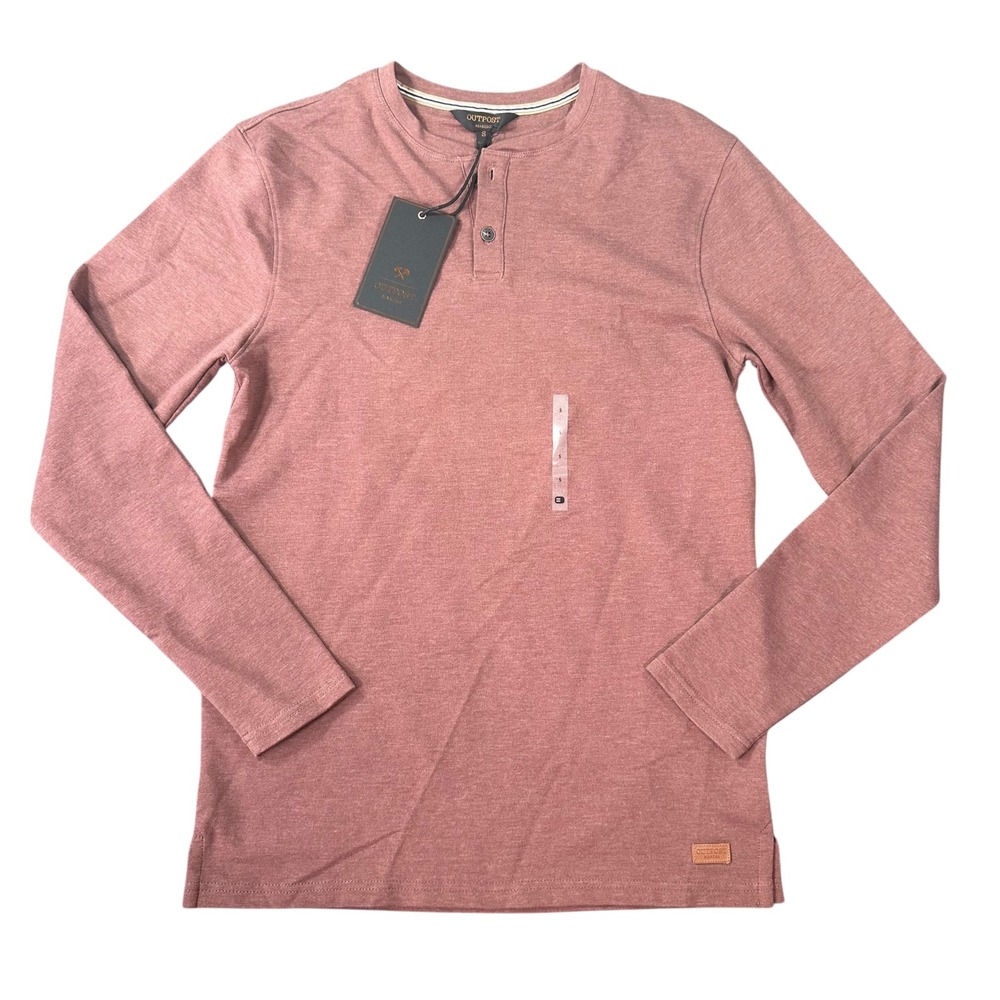 Outpost Makers Mens Henley Long Sleeve Shirt Size S